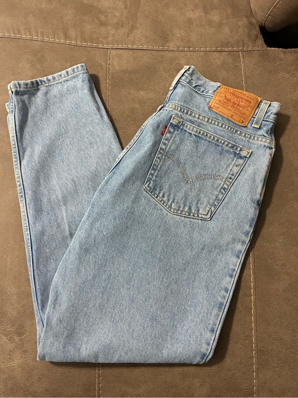 Vintage 90’s Levi’s 550 Jeans Women's Sz 14 MIS M Relaxed Fit Tapered Leg